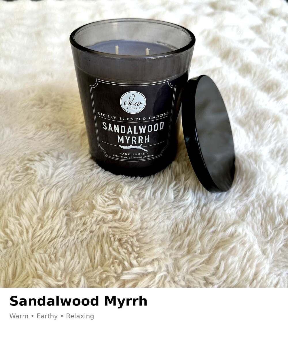 DW Home Sandalwood Myrrh Richly Scented 2-Wick Candle 15.1 oz